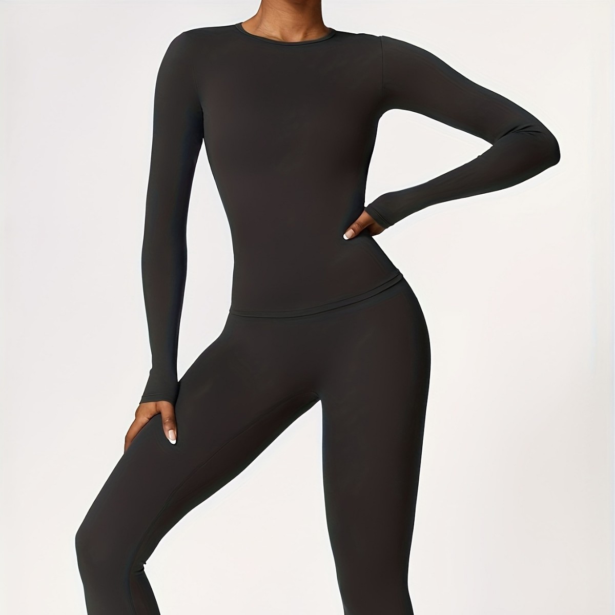 Pilates & Yoga Wohlfühlen Forchheim - Tight-fitting yoga suit slim long-sleeved outdoor