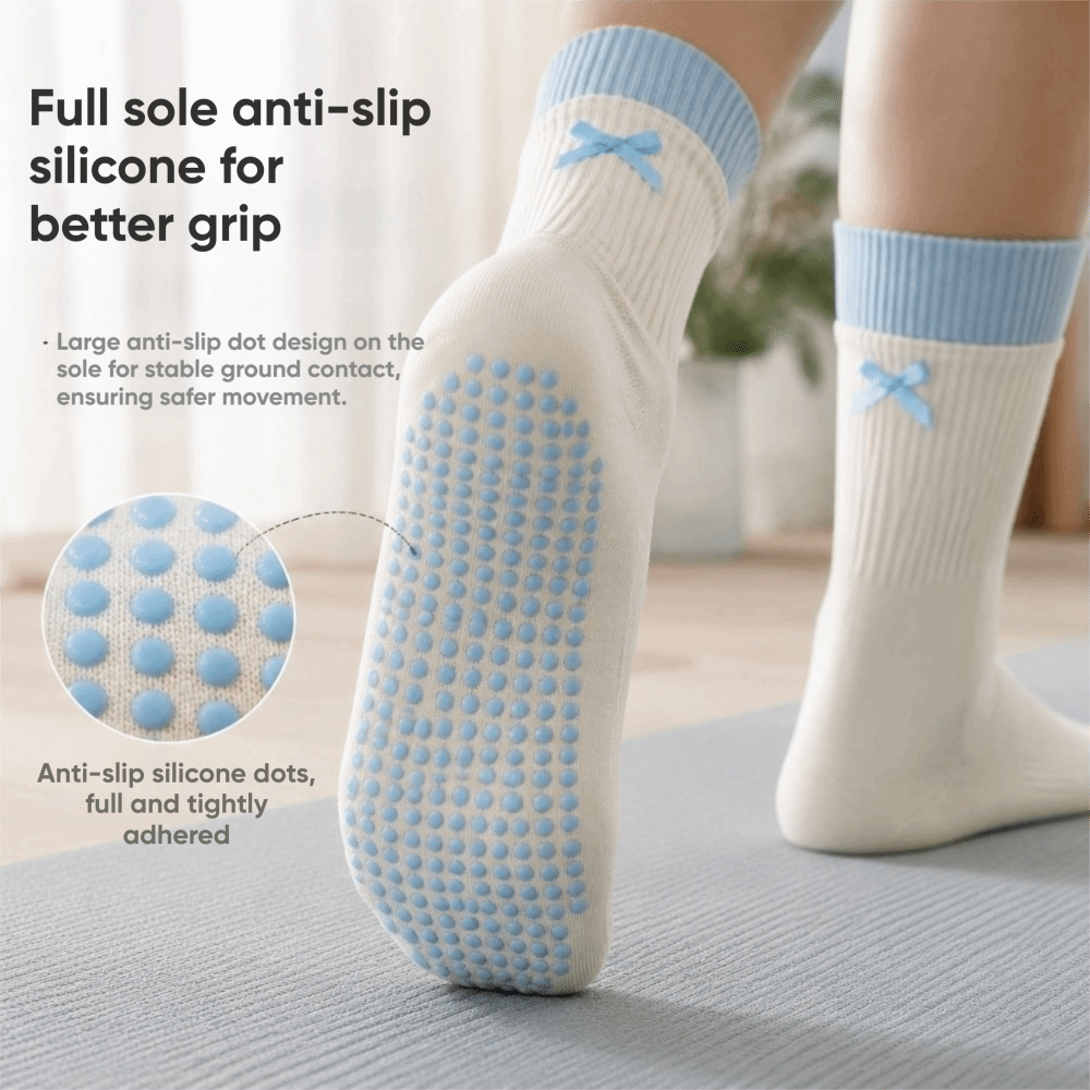 Pilates Yoga And Barre - New Cotton Yoga Socks Non Slip