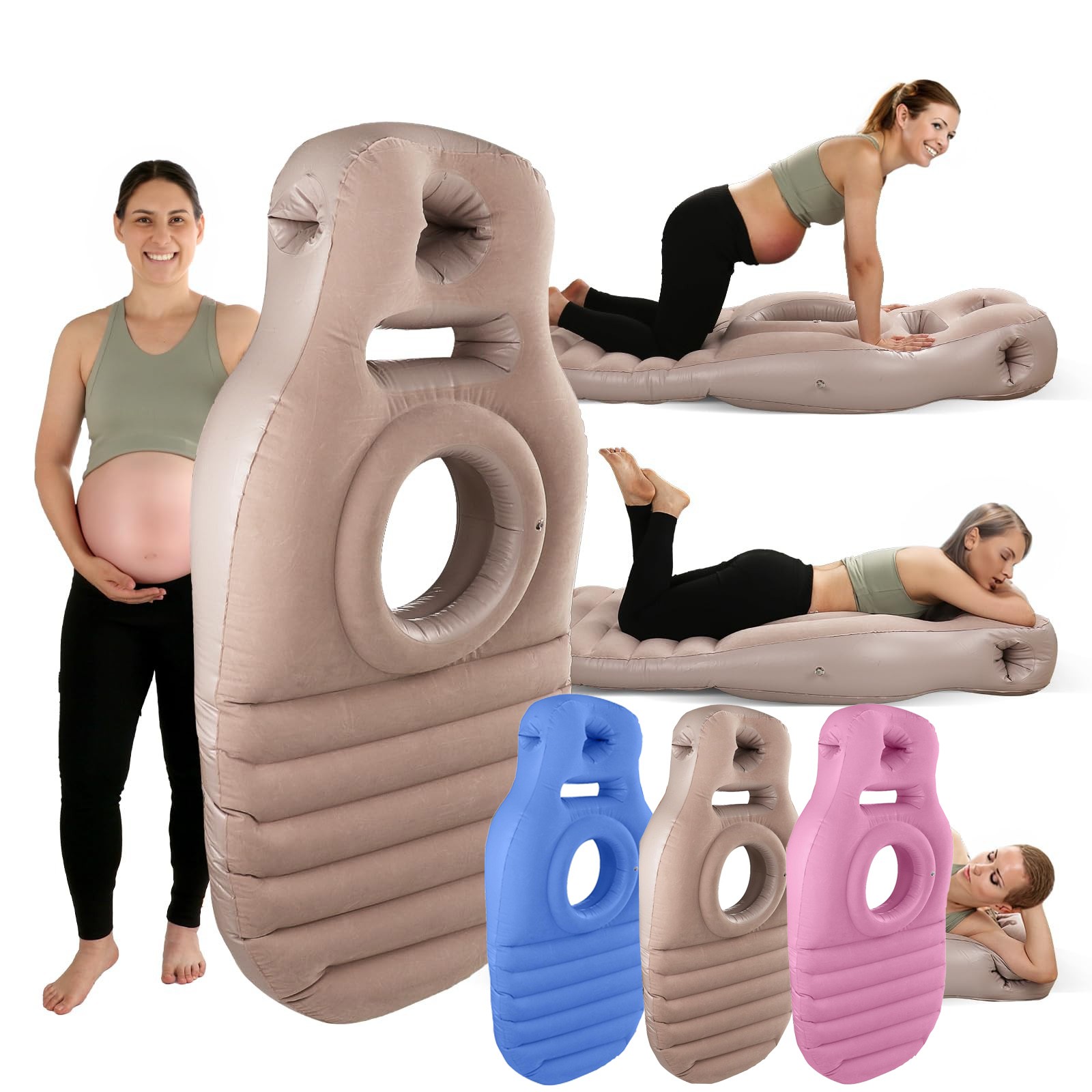 Pilates Yoga Gear - Flocked PVC O-type Yoga Mat For