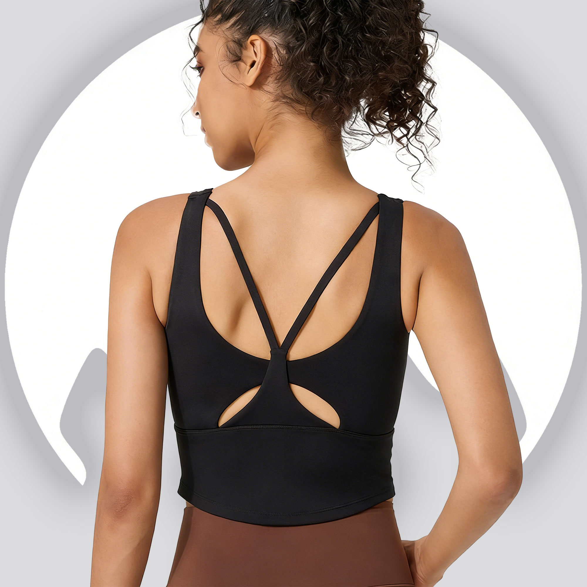 Yoga Strap Cotton - Women's Fixed Cup Yoga Sports Bra