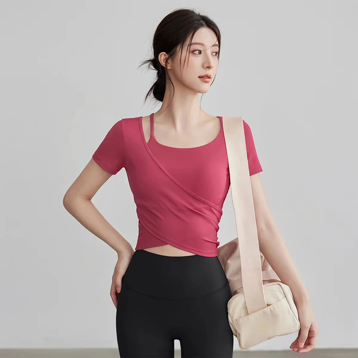 Yoga Clothing Long-sleeved Sum - đánh giá và giá Pilates Yoga Wrap Top