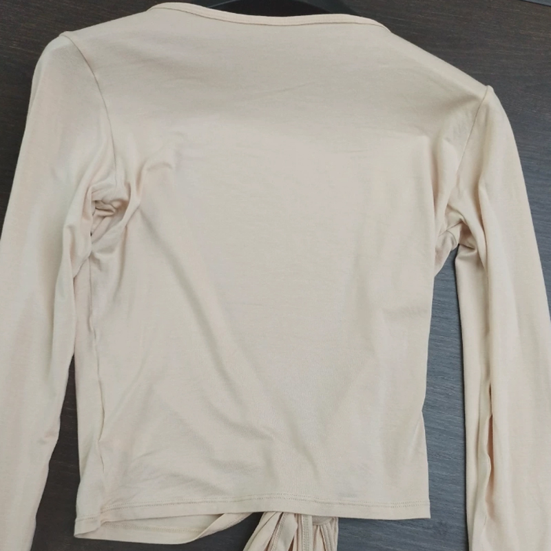 Women Sexy Wrap Crop Tops Shir - đánh giá và giá Pilates Yoga Wrap Top