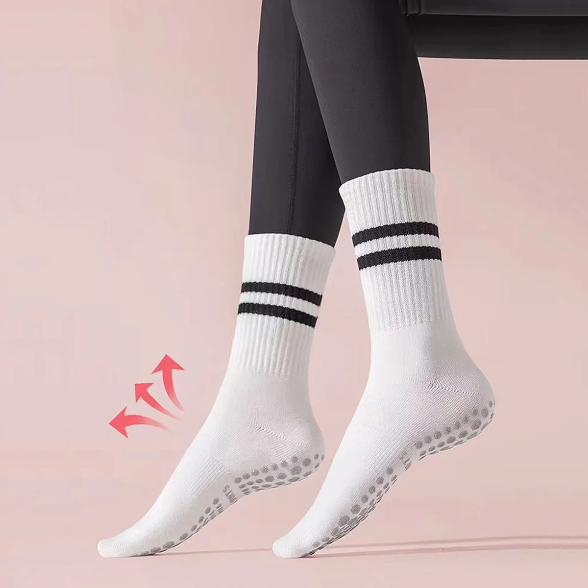 3 Pairs Long Yoga Socks with G - đánh giá và giá Pilates Yoga And Barre