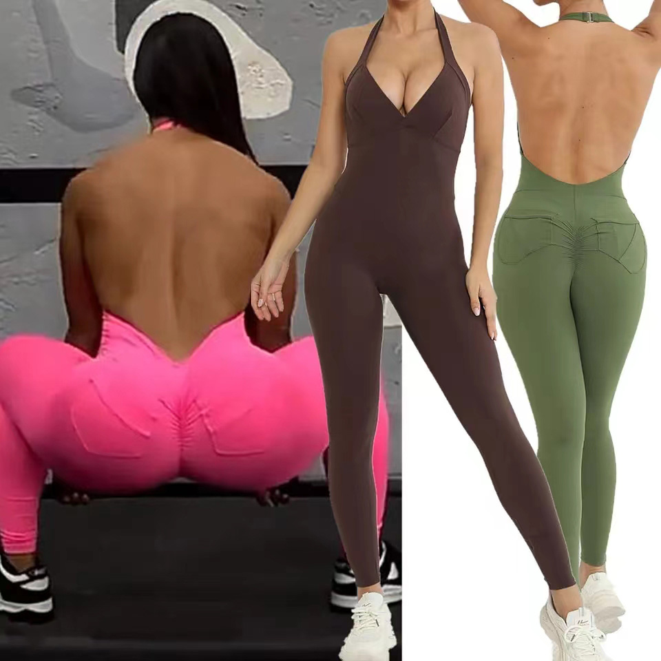 Pad Halter V Scrunch Romper Wo - đánh giá và giá Pilates Yoga Gear