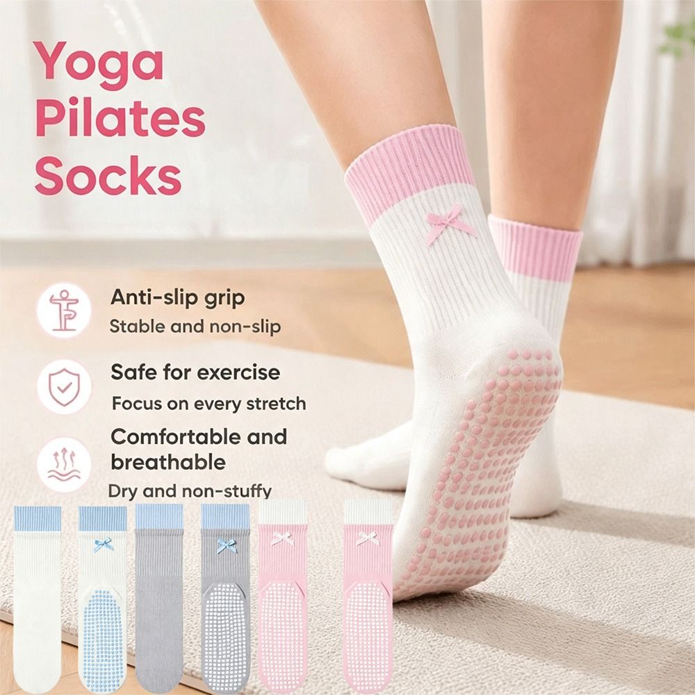 New Cotton Yoga Socks Silicone - đánh giá và giá Pilates Yoga And Barre