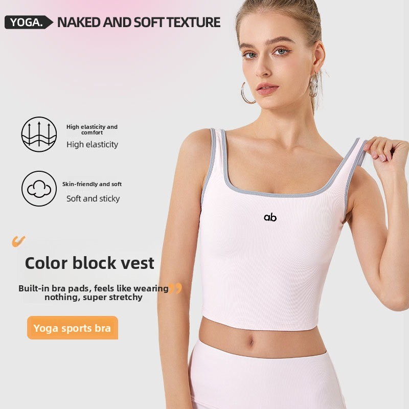 Women Summer Ribbed Yoga Tank  - đánh giá và giá Pilates Yoga Wrap Top