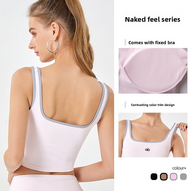 Women Summer Ribbed Yoga Tank  - đánh giá và giá Pilates Yoga Wrap Top
