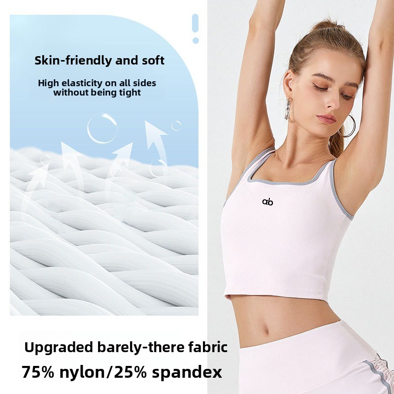 Women Summer Ribbed Yoga Tank  - đánh giá và giá Pilates Yoga Wrap Top