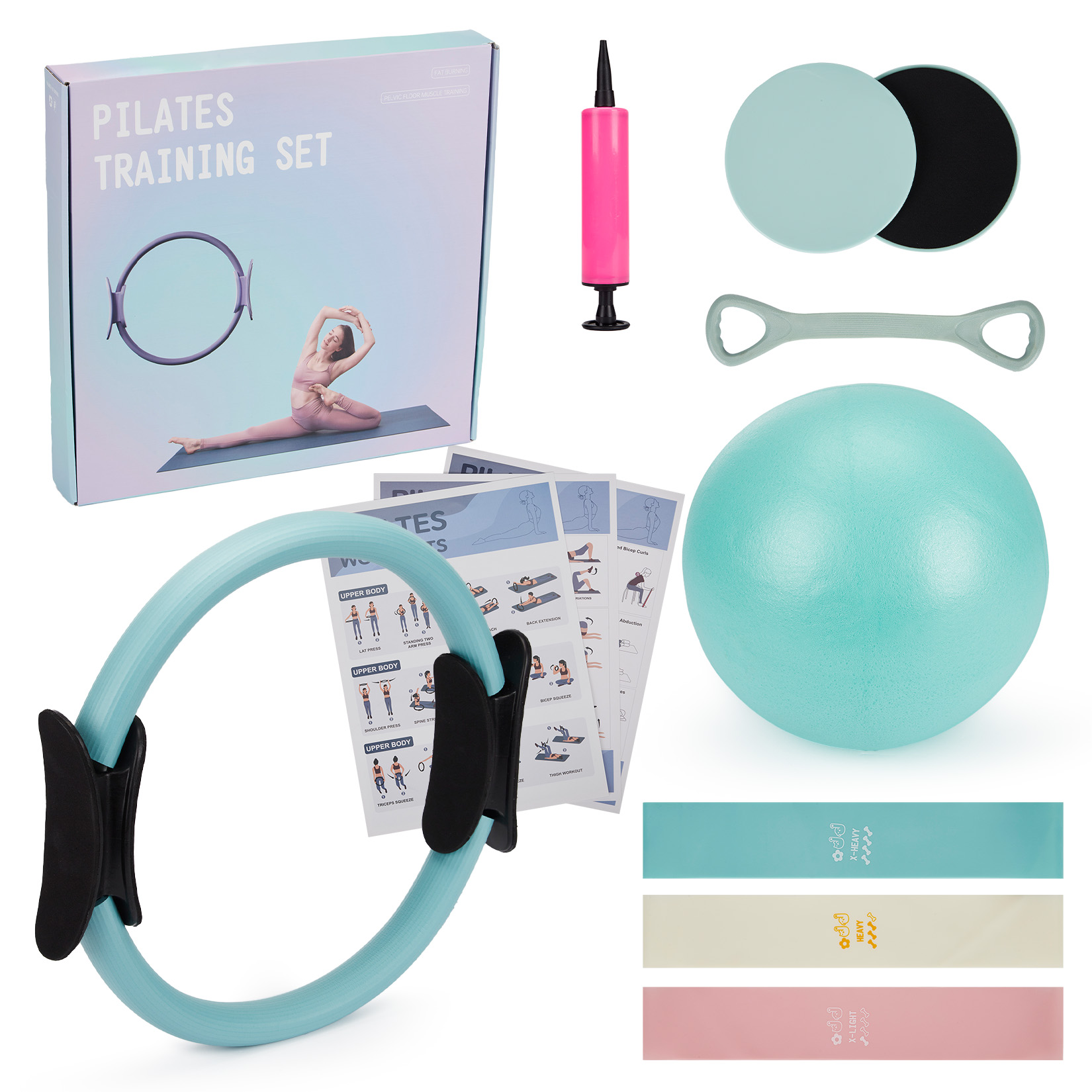 Pilates Training Set, 6-in-1 P - đánh giá và giá Pilates Yoga Ring