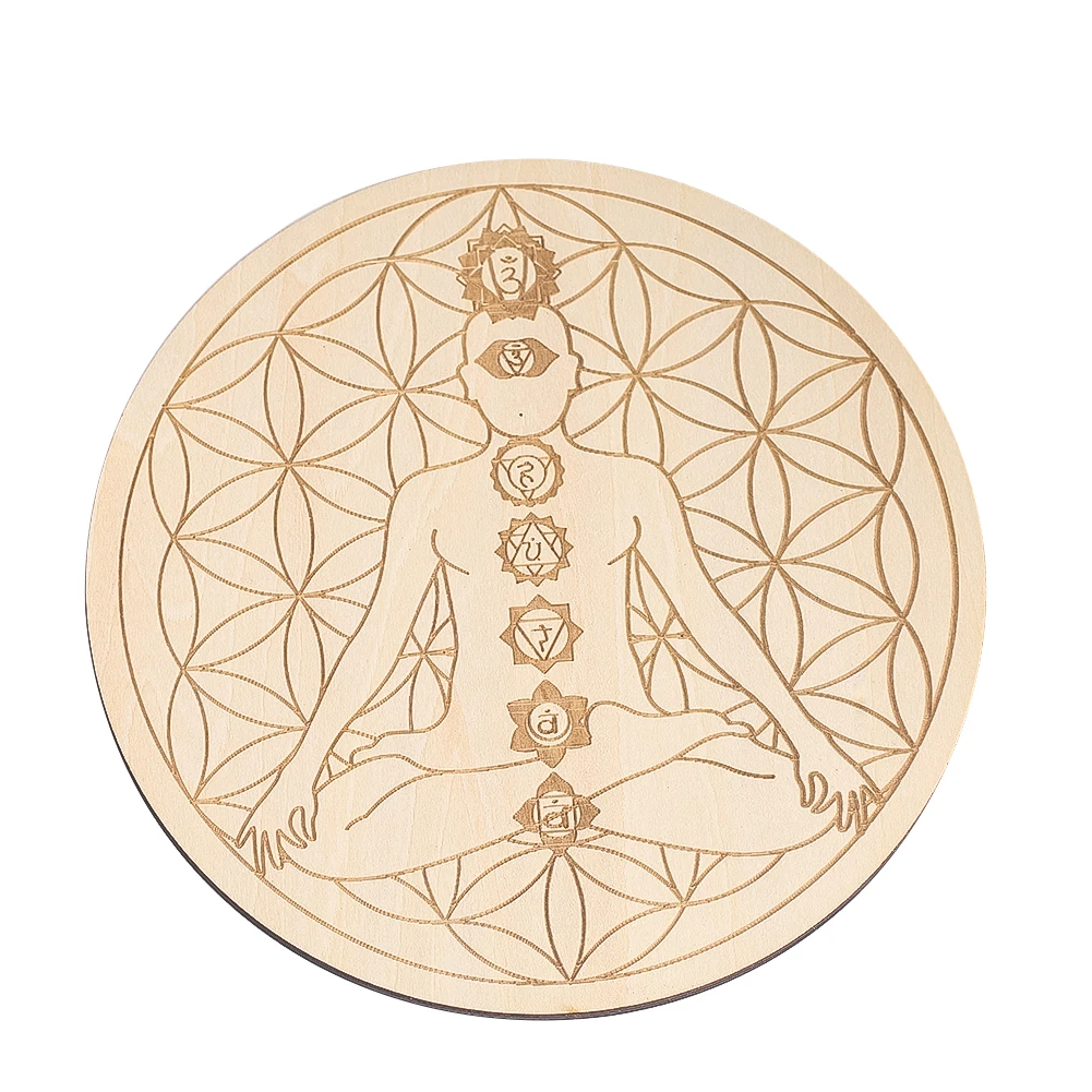 15CM Laser Engraving 7 Chakra  - đánh giá và giá Pilates Yoga Gear
