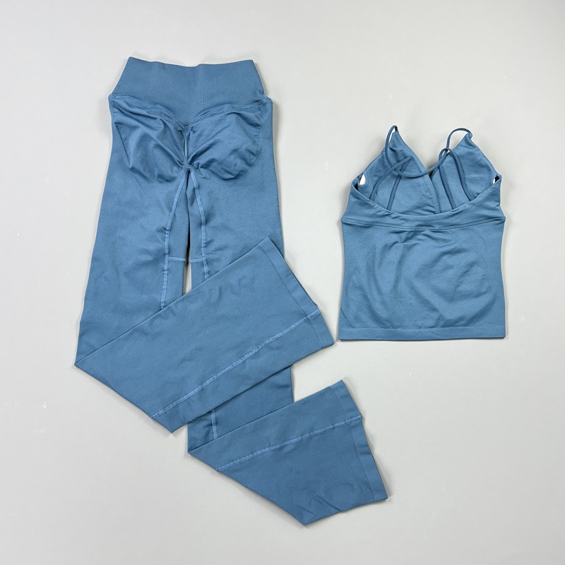 2Pcs Women Seamless Yoga Worko - đánh giá và giá Pilates Yoga Wrap Top