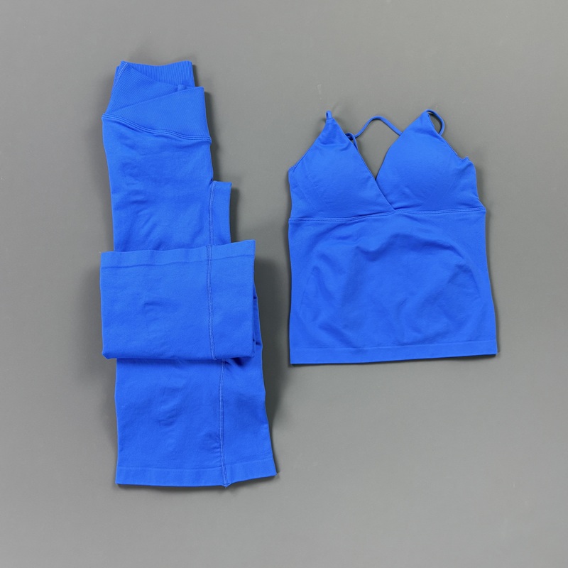 2Pcs Women Seamless Yoga Worko - đánh giá và giá Pilates Yoga Wrap Top